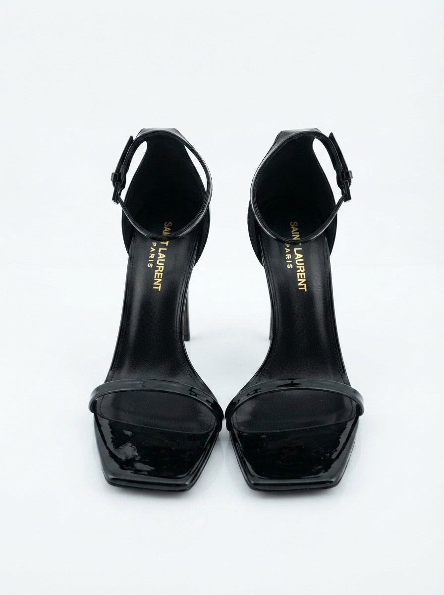 Saint Laurent __ Opyum Sandals in Patent Leather
