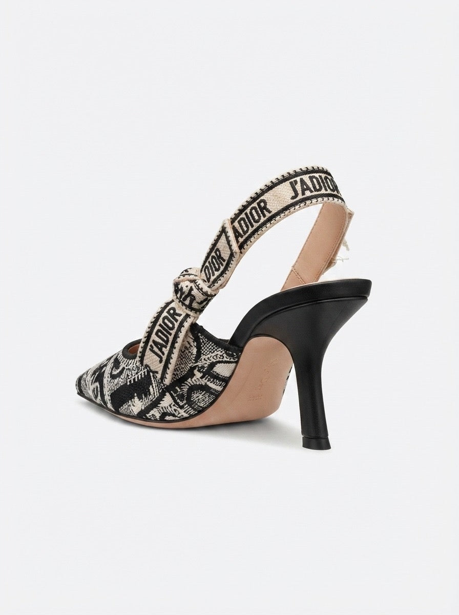 Dior J’Adior Toile de Jouy Slingback Pumps