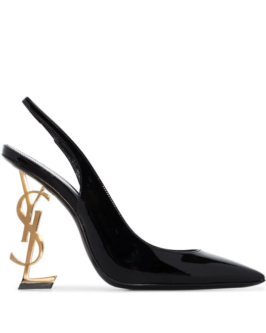 Saint Laurent Opyum 110 Patent Leather Slingback Pumps (Inspired)