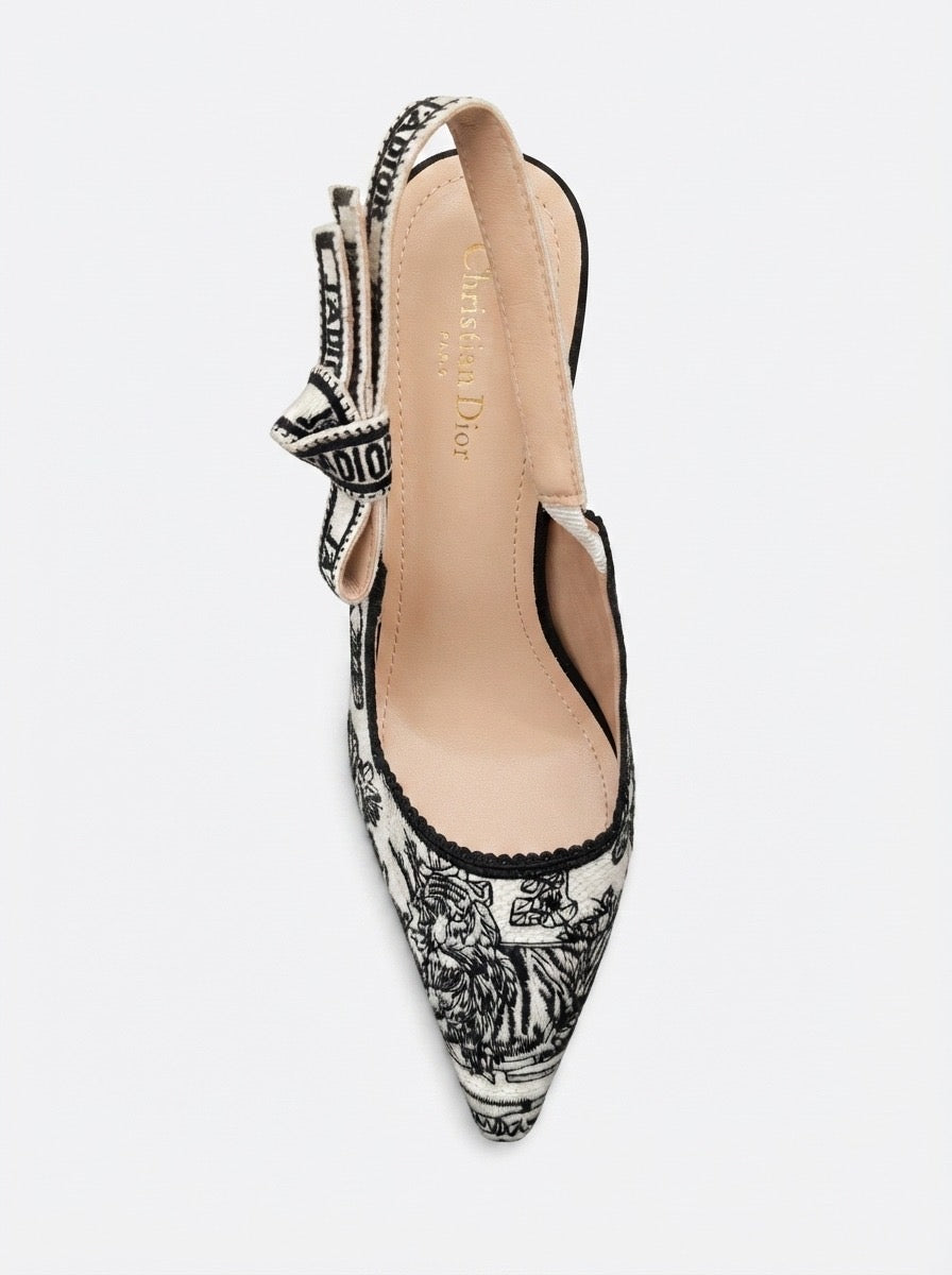 Dior J’Adior Toile de Jouy Slingback Pumps
