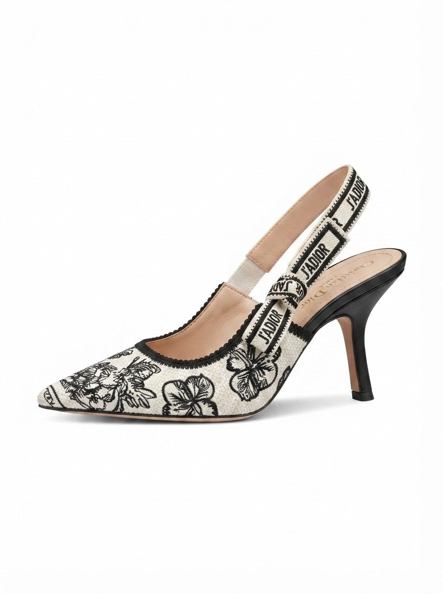 Dior J’Adior Toile de Jouy Slingback Pumps